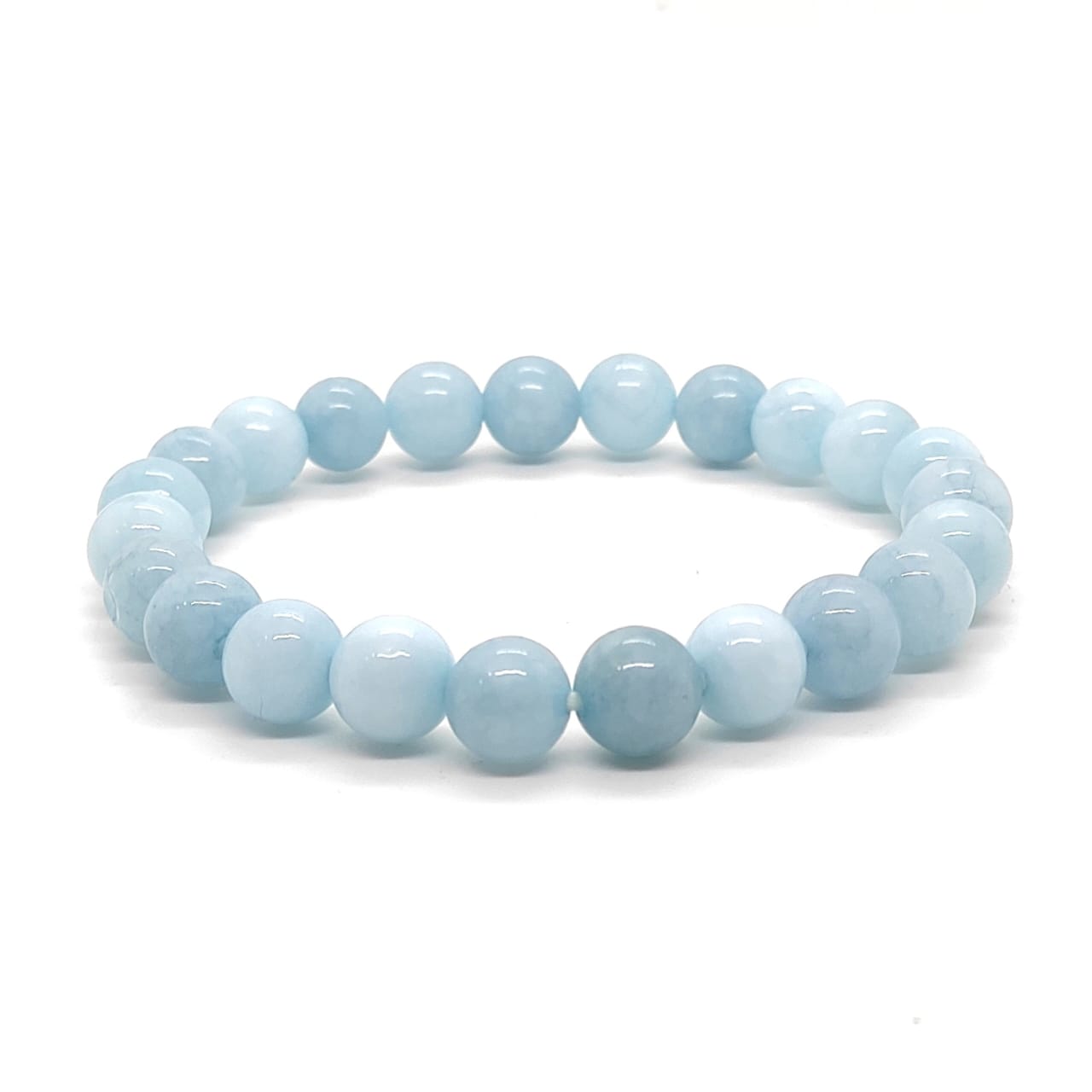 Aquamarine Crystal Natural With Certified Bracelet